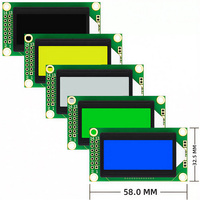 Écran LCD personnalisé 0802 16 broches Affichage 8x2 caractères Module LCD bleu