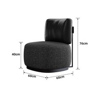 Canapé simple de luxe, fauteuil robuste avec coussin en mousse haute densité, convertible, écologique, pour bureau, hôtel, salon, chaise de détente