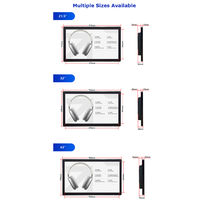 Kiosco de Señalización Digital LCD de 1080P Montado en la Pared con Software CMS en la Nube Gratuito, Uso en Interiores, Encendido Automático y Soporte de Animación