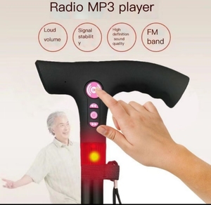 ไม้เท้าวิทยุ FM ปรับได้ไม้เท้า Mp3ทางการแพทย์สำหรับผู้สูงอายุไม้เท้าช่วยเตือนเวลาเดิน - Product Image 4