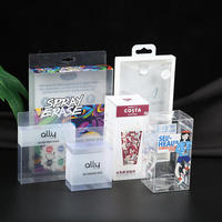 Boîte d'emballage en plastique transparent PVC personnalisée, boîte d'affichage, boîtes pliantes en acétate, boîte d'emballage transparente en PVC PET PP