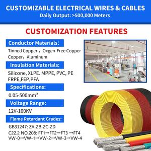 <span class=keywords><strong>Cable</strong></span> de Cobre de Silicona 3/0 AWG, <span class=keywords><strong>Cable</strong></span> de <span class=keywords><strong>Tierra</strong></span> Flexible de Alta Temperatura, 85 mm², Calibre 3/0, Cables Eléctricos Aislados para Automóviles - Product Image 6