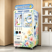 Machine distributrice de coques de téléphone personnalisées avec téléchargement de photos, fonctionnement simple pour les musées et les boutiques de cadeaux