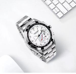 Montre à quartz automatique lumineuse pour homme, étanche, calendrier, multifonctionnelle, bracelet en acier inoxydable, montre à quartz - Product Image 5