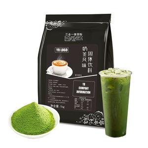 Poudre de thé aux bulles matcha avec poudre de fruits, ingrédients pour thé aux bulles, poudre de lait et sirops pour thé aux bulles, poudre de matcha populaire - Product Image 1