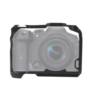 Cage de caméra stabilisatrice pour tournage vidéo et cinéma, compatible Canon EOS R7 plein format, avec support griffe froide pour bras articulé, microphone et éclairage vidéo - Product Image 4