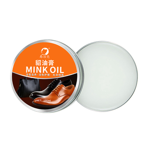 Baume pour cuir véritable Crème de cirage Huile de vison Nettoyant pour <span class=keywords><strong>chaussures</strong></span> avec brillance instantanée - Product Image 1