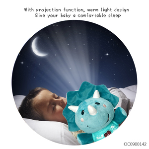 Peluche Triceratopo Confortante in Cotone PP con Luci e Musica, Giocattolo per l'Educazione Precoce e il Sonno dei Neonati - Product Image 5