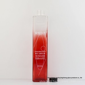 Botella de Vino Vacía Cuadrada Creativa de Vidrio Blanco para Whisky, Vinos Tintos, Blancos, Frutales y Amarillos Modelo X084 Shandong - Product Image 2