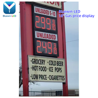 Papan Harga SPBU 8888 8.889/10 Merah Putih Hijau Biru Amber Digital LED Tanda Harga Diesel Layar Tampilan Harga Bahan Bakar