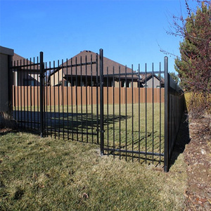 Hàng rào bài vườn hàng rào gang hàng rào rèn kẽm thép hàng rào Bảng điều khiển sắt hàng rào tấm đen hình ống nhôm hàng rào - Product Image 1