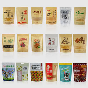 Wieder verwendbarer Beutel mit flachem Boden Reiß verschluss Kunststoff-Zwickel verpackung Wieder verwendbare Tasche für Lebensmittel für Erdnuss-Melonensamen-Kerne - Product Image 5