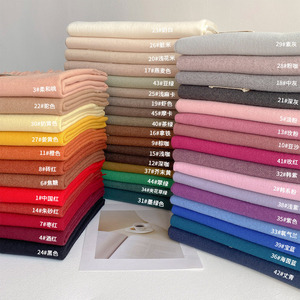 2025 automne hiver Style coréen atmosphère Polyester couleur unie motif géométrique respirant <span class=keywords><strong>écharpe</strong></span> femmes longue chaude polyvalent - Product Image 1