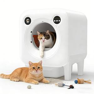 Bac à litière pour chat, directement de l'usine, Kedi Tuvaleti, extra large, automatique, facile à nettoyer, écologique, durable et sûr. - Product Image 1