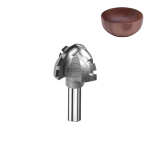 YUFU, cuchillo de fondo redondo de maíz de diamante, herramienta de corte CNC para carpintería, molino de extremo sin recubrimiento OEM - Product Image 2