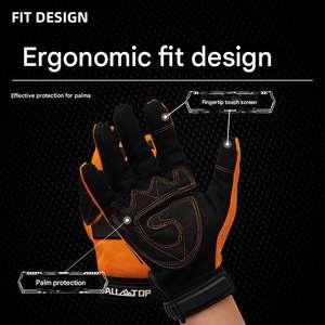 Guantes de coche de tela con pantalla táctil Dedo completo Protector Racing Biker Riding Motocross para hombres - Product Image 6