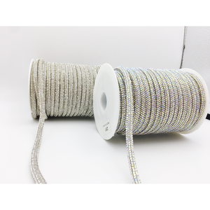 HAPPYQUALITYセミラウンドドリルロープ6mm 8列ラウンドチューブロープフラッシュコード靴バッグ衣類DIYラインストーンコード - Product Image 2