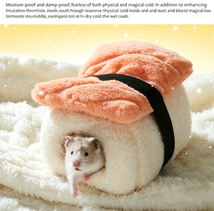 스시 스타일링 방습 방한 다용도 디자인(햄스터, 기니피그, 슈가 글라이더, 소형 애완동물용) - Product Image 3