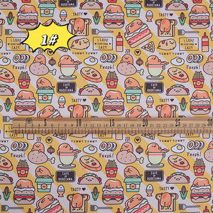 漫画アニメーション印刷210D防水防水層オックスフォード布バッグバッグショッピングバッグプリント生地 - Product Image 5