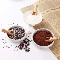 Mini cuillère en bois longue naturelle artisanale pour sels de bain petite cuillère en bambou et noix de coco