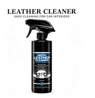 Nettoyant Cuir pour Intérieur de Voiture, Nettoyant Sièges, Éliminateur de Taches Tenaces sur Cuir, Formule Naturelle Agrumes, Détail et Entretien