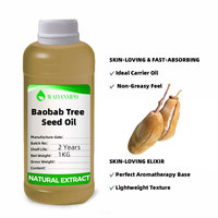 Huile de graines de Baobab pressée à froid, huile végétale non raffinée pour les formules visage, corps, cheveux et ongles, se mélange bien