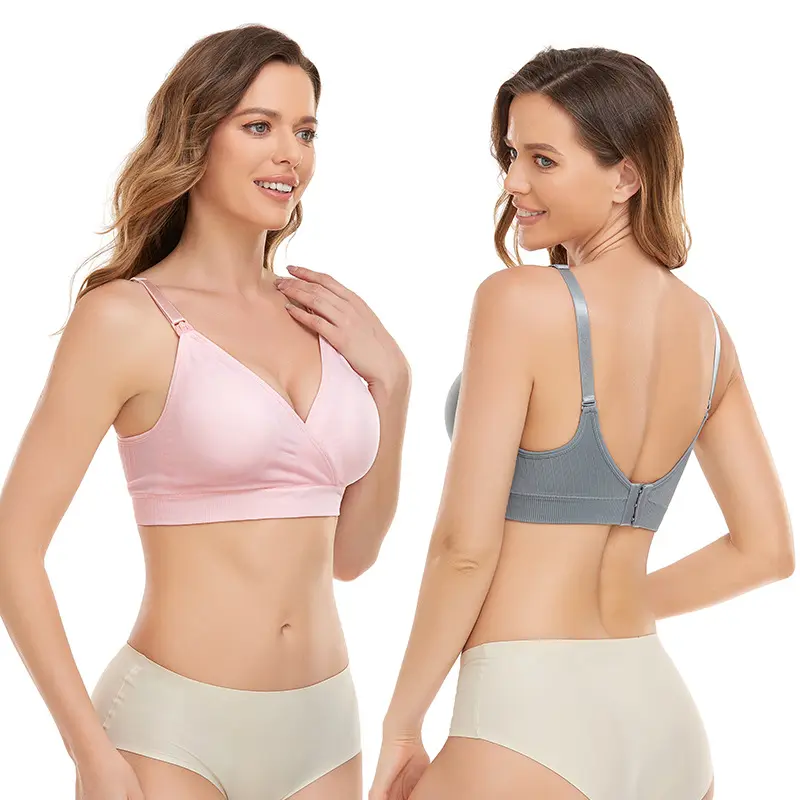 Soutien-gorge d'allaitement pour femmes enceintes, soutien-gorge d'allaitement en coton sans fil, pour maman et maman, vente en gros