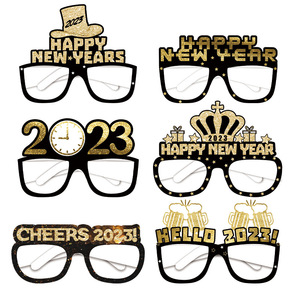 Gafas 3D para decoración de fiestas de Año Nuevo, gafas para decoración de Feliz Año Nuevo, hello <span class=keywords><strong>2023</strong></span>, <span class=keywords><strong>2023</strong></span> - Product Image 3