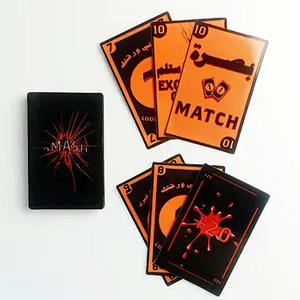 Jeu de <span class=keywords><strong>poker</strong></span> multijoueur, cartes à jouer en papier recyclable et durable, bilingue arabe-anglais - Product Image 2