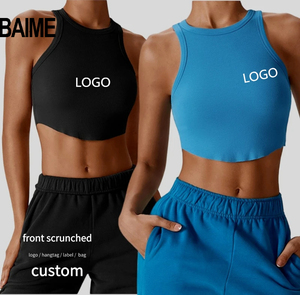 2023 nuevo Athletic Run ligero señoras correr tanque chaleco fábrica Slim Fitness Activewear entrenamiento Top Yoga deportes <span class=keywords><strong>de</strong></span> talla grande - Product Image 1