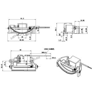 自動車レンズ電磁ヘッドライトスイッチング電磁LEDカーレンズDC12V/24Vフレームプッシュプル電磁 - Product Image 6
