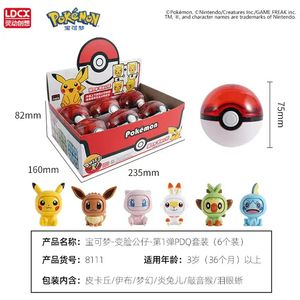 Juego de 6-12 Piezas de Figuras de Anime de Pokémon, Juguete de Bola de Pokémon, <span class=keywords><strong>Pikachu</strong></span> y Squirtle que Cambian de Cara, Figuras de Acción en Cápsula para Niños - Product Image 5