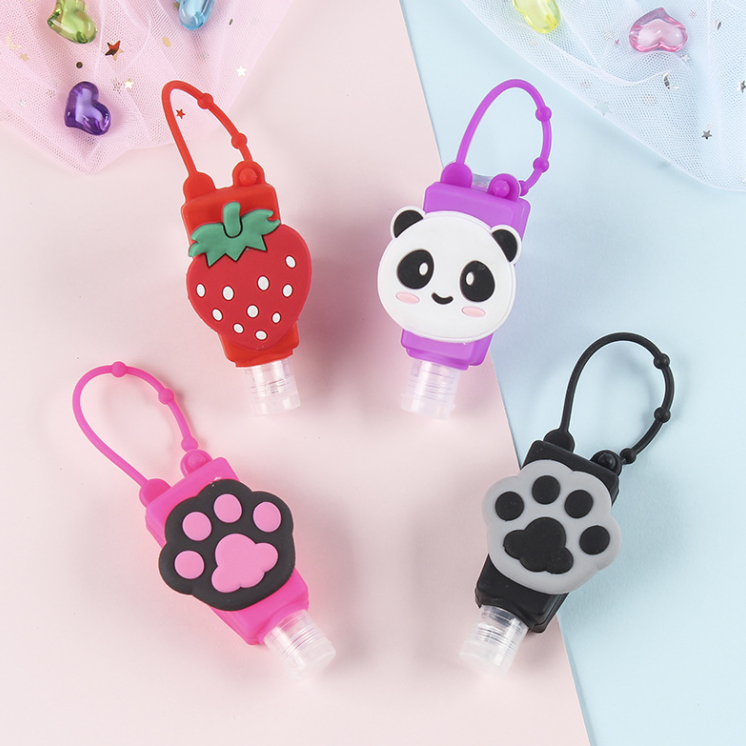 Мини-дезинфицирующее средство для рук с мультяшным рисунком, портативная подвесная бутылка для детей