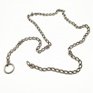 Özel Pet aksesuarları paslanmaz çelik yuvarlak halka ile 316 dayanıklı köpek zinciri - Product Image 5
