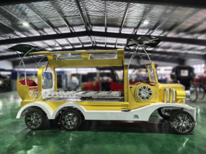 Véhicule de voiture cercueil corbillard abordable électrique Golden Horse-drawn funéraire Van moto funéraire corbillard remorque en vente - Product Image 3
