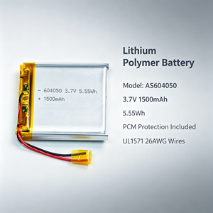 Batería de Iones de Litio 604050 de 3.7V 1500mAh, Celda LiPo Recargable de 5.55Wh para Electrónica de Consumo - Product Image 2