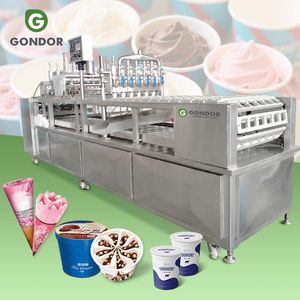 Máquina Automática de Llenado y Sellado de Vasos de Plástico Lineales para Agua, Yogurt y Mermelada, de Doble Cabezal - Product Image 1
