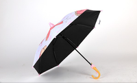 Parapluie de danse pour filles, motif princesse de ballet, coupe-vent, dessin animé, mignon, avec long manche, imperméable, accessoires de danse