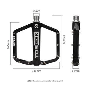 <span class=keywords><strong>TOSEEK</strong></span> 自行车平底踏板 CNC 加工铝制防滑平台踏板，适用于山地自行车碎石越野骑行配件 OEM ODM - Product Image 3