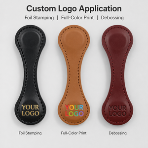 Marcadores de Cuero PU Magnéticos Circulares Personalizados OEM <span class=keywords><strong>Minyan</strong></span> Supernova - Estilo Clásico Ecológico con Clip Trasero Grabable por Láser - Product Image 6