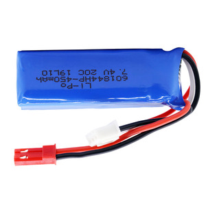 사용자 정의 601844 450mah 600mah 7.4v 리튬 폴리머 배터리 리튬 이온 셀 충전식 배터리 Lipo 배터리 팩 - Product Image 6