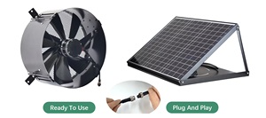 Superbe kit de ventilateurs axiaux solaires 24V pour évacuation d'air et brumisation, idéal pour sous-sols, murs, garages, fermes et applications industrielles, alimenté par l'énergie solaire pour l'élevage avicole. - Product Image 6