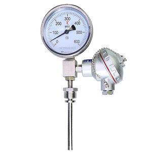 WSSP411 Termômetro bimetálico de transmissão remota com saída PT100 4-20 Indicador local de temperatura WTYY1021 - Product Image 1