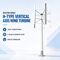 Générateur éolien à axe vertical 2000W-5000W pour l'alimentation de secours des fermes, usines et industriels – Énergie renouvelable gratuite