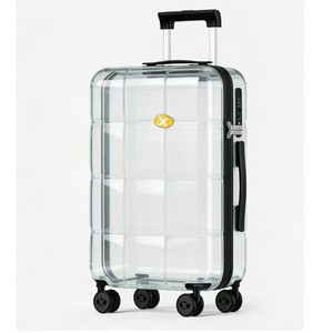 <span class=keywords><strong>Maleta</strong></span> de Viaje con Ruedas Universales y Carcasa <span class=keywords><strong>Transparente</strong></span> de Nuevo Estilo, Material de Neopreno Transpirable e Impermeable, con Cerradura y Asa Extraíble - Product Image 2