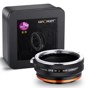 K&F Concept Lens Mount Adapter EOS-NEX IV IV Manual Focus Compatible with Canon (EF/EF-S) Lens and Sony E Mount Camera