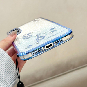 In <span class=keywords><strong>Vogue</strong></span> Chrome Lujoso Cordón Suave TPU Funda para Samsung A07/A17/A56/A36/A26/A16/A55/A35 Gradient Sparkling Phone Case Cover - Product Image 3