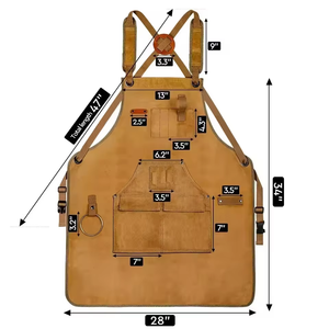 9 <b>Tool</b> Pockets Magnetic Pocket Durable Waxed Canvas Water Resistant Luxury Simple Woodworking Apron for Men-Gift for Woodworkers - Product Image 1