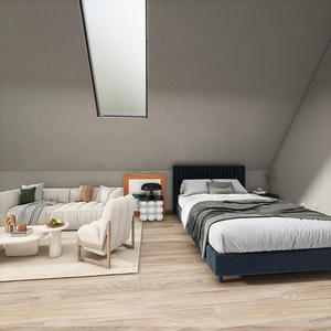 Maison préfabriquée en <span class=keywords><strong>bois</strong></span> blanc moderne, haute qualité, construction rapide, imperméable, anti-corrosion, villa, hôtel, appartement, maison triangulaire - Product Image 4