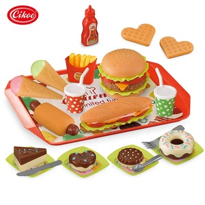 Hot bán 49 cái chơi thực phẩm Set nhựa thực tế đồ chơi nhà bếp cho trẻ em mầm non cho Amazon bán buôn - Product Image 1